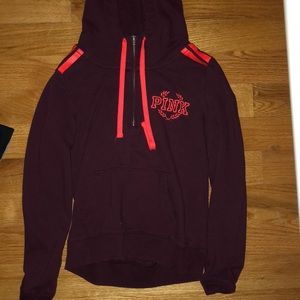 MAROON VS PINK SWEATSHIRT